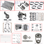Enginetech RCF460D Engine Rebuild Kit for 1985-1986 Ford 460 7.5L V8 .060" Over Bore (4.420")