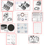 Enginetech RCNI2.4AP Engine Rebuild Kit for 1998-2004 Nissan 2.4L 4-Cyl .020" Over Bore (3.525")