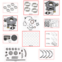 Enginetech RCNI3.0BP Engine Rebuild Kit for 2000-2001 INFINITI 3.0L V6 .020" Over Bore (3.680")