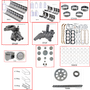 Enginetech RCO350A Engine Rebuild Kit for 1977-1977 Buick 350 5.7L V8 Standard Bore (4.055")