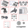 Enginetech RCO307 Engine Rebuild Kit for 1980-1984 Oldsmobile 307 5.0L V8 .040" Over Bore (3.840")