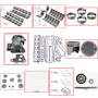 Enginetech RCJ258C Engine Rebuild Kit for 1982-1982 Jeep 258 4.2L V6 .030" Over Bore (3.780")