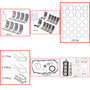 Enginetech RMCR148FP Engine ReMain Kit for 2004-2005 Chrysler 2.4L 4-Cyl .020" Over Bore (3.465")