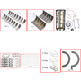 Enginetech RMCR370BP Engine ReMain Kit for 2006-2010 Jeep 6.1L V8 .020" Over Bore (4.075")
