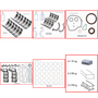 Enginetech RMCR226BP Engine ReMain Kit for 2005-2012 Dodge 3.7L V6 .020" Over Bore (3.680")