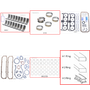 Enginetech RMCR383AP Engine ReMain Kit for 1959-1960 Dodge 6.3L V8 .030" Over Bore (4.280")