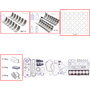 Enginetech RMCR359P Engine ReMain Kit for 1989-1998 Dodge 5.9L V6 .030" Over Bore (4.045")