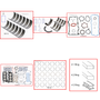 Enginetech RMF181P Engine ReMain Kit for 1996-1996 Ford 181 3.0L V6 .040" Over Bore (3.545")