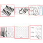 Enginetech RMF181BP Engine ReMain Kit for 1999-1999 Ford 181 3.0L V6 .020" Over Bore (3.525")