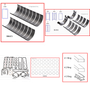Enginetech RMF351CP Engine ReMain Kit for 1970-1974 Ford 351 5.8L V8 .060" Over Bore (4.060")