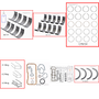 Enginetech RMNI1.6P Engine ReMain Kit for 1991-1994 Nissan 1.6L 4-Cyl Standard Bore (2.990")
