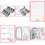 Enginetech RMMA2.2AP Engine ReMain Kit for 1987-1993 Mazda 2.2L 4-Cyl .040" Over Bore (3.425")