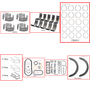 Enginetech RMIS2.6P Engine ReMain Kit for 1988-1997 Isuzu 2.6L 4-Cyl .020" Over Bore (3.665")