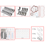 Enginetech RMGM281P Engine ReMain Kit for 1993-1994 Cadillac 4.6L V8 .040" Over Bore (3.700")