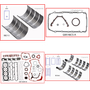 Enginetech RMG146AP Engine ReMain Kit for 1999-2001 Pontiac 146 2.4L 4-Cyl .020" Over Bore (3.565")