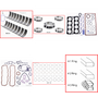 Enginetech RMF445P Engine ReMain Kit for 1989-1994 International 445 7.3L V8 .030" Over Bore (4.140")