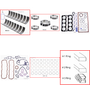 Enginetech RMF445P Engine ReMain Kit for 1989-1994 International 445 7.3L V8 .040" Over Bore (4.150")