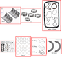 Enginetech RMHO2.3P Engine ReMain Kit for 1992-1996 Honda 2.3L 4-Cyl Standard Bore (3.425")