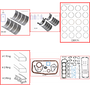 Enginetech RMNI2.4GP Engine ReMain Kit for 1991-1994 Nissan 2.4L 4-Cyl .040" Over Bore (3.545")