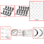 Enginetech RMNI2.0P Engine ReMain Kit for 1991-1994 Nissan 2.0L 4-Cyl .040" Over Bore (3.425")