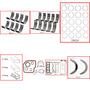 Enginetech RMNI2.0AP Engine ReMain Kit for 1995-2002 Nissan 2.0L 4-Cyl .020" Over Bore (3.405")