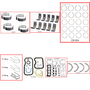 Enginetech RMTO1.8P Engine ReMain Kit for 1993-1997 Toyota 1.8L 4-Cyl .040" Over Bore (3.230")