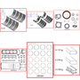 Enginetech RMNI2.4MP Engine ReMain Kit for 1998-2004 Nissan 2.4L 4-Cyl Standard Bore (3.505")