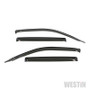 Westin Smoke Slim Wind Deflector 4pc for Honda Ridgeline