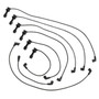 Denso Spark Plug Wire Set - 7mm 671-6169 for 1986-1992 Toyota (Celica, Cressida, Supra)
