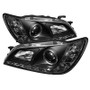 Spyder Black Projector Headlights with Xenon/HID and LED Halo DRL for Lexus IS300