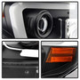 Spyder Projector Headlights with Light Bar DRL in Black for Toyota Tundra