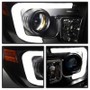 Spyder Projector Headlights with Light Bar DRL in Black for Toyota Tundra
