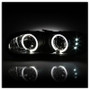 Spyder Projector Headlights with LED Halo in Black for Chevy Camaro