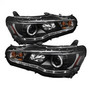 Spyder Halogen Model - LED Halo DRL Projector Headlights for Lancer/EVO-10 08-14