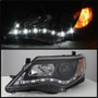 Spyder Projector Headlights DRL Black High 9005 (Not Included) (PRO-YD-TCAM12-DRL-BK) for Toyota Camry 12-14