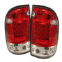 Spyder LED Tail Lights in Red Clear for Toyota Tacoma