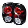 Spyder Euro Style Tail Lights in Black for Dodge Dakota