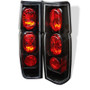 Spyder Euro Style Tail Lights in Black for Nissan Hardbody