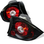 Spyder Euro Style Tail Lights in Black for Honda Civic 2Dr