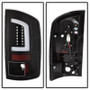 Spyder Black Light Bar LED Tail Lights for 07-09 Dodge Ram 2500/3500 V3 (ALT-YD-DRAM06V3-LBLED-BK)