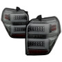 Spyder LED Tail Lights - Sequential Turn Signal - Smoke for Toyota 4Runner 10-14 (ALT-YD-T4R10-SEQ-SM)