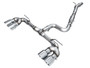 AWE Tuning Track Edition Cat-Back Exhaust for 2022-2026 Volkswagen Golf R - Chrome Silver Tips (4.5 in)