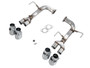 AWE Tuning Track Edition Axle-Back Exhaust for 2022-2026 Subaru WRX - Chrome Silver Tips (4 in)