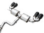 AWE Tuning Touring Edition Cat-Back Exhaust for 2022-2026 Volkswagen Golf R - Diamond Black Tips (4.5 in)