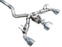 AWE Tuning Track Edition Cat-Back Exhaust for 2023-2026 Toyota GR Corolla - Chrome Silver Tips (5 in)