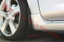 Rally Armor UR Black Mud Flap with Red Logo for 2004-2009 Mazda3/Speed 3