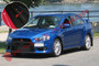 Rally Armor for 2008+ Mitsubishi EVO X UR Black Mud Flap W/ Grey Logo