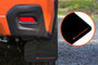 Rally Armor MF26-UR-BLK/OR Black Mud Flap/Orange Logo