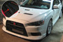 Rally Armor for 2008+ Mitsubishi EVO X UR Black Mud Flap W/ Silver Logo