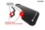 Rally Armor MF46-LTUR-BLK/BL Black Mud Flap/Blue Logo
